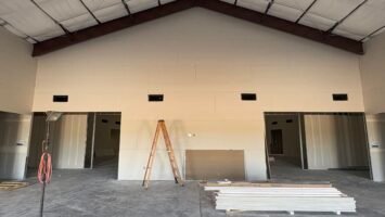 West wall in Foyer